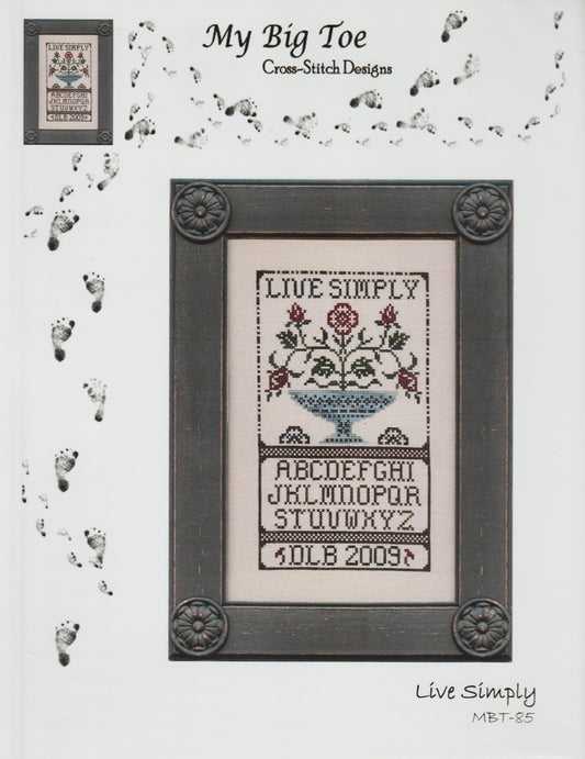 My Big Toe Live Simply MBT-85 cross stitch pattern
