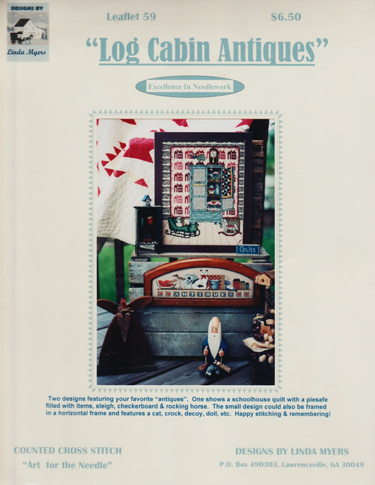 Linda Myers Log Cabin Antiques 59 cross stitch pattern