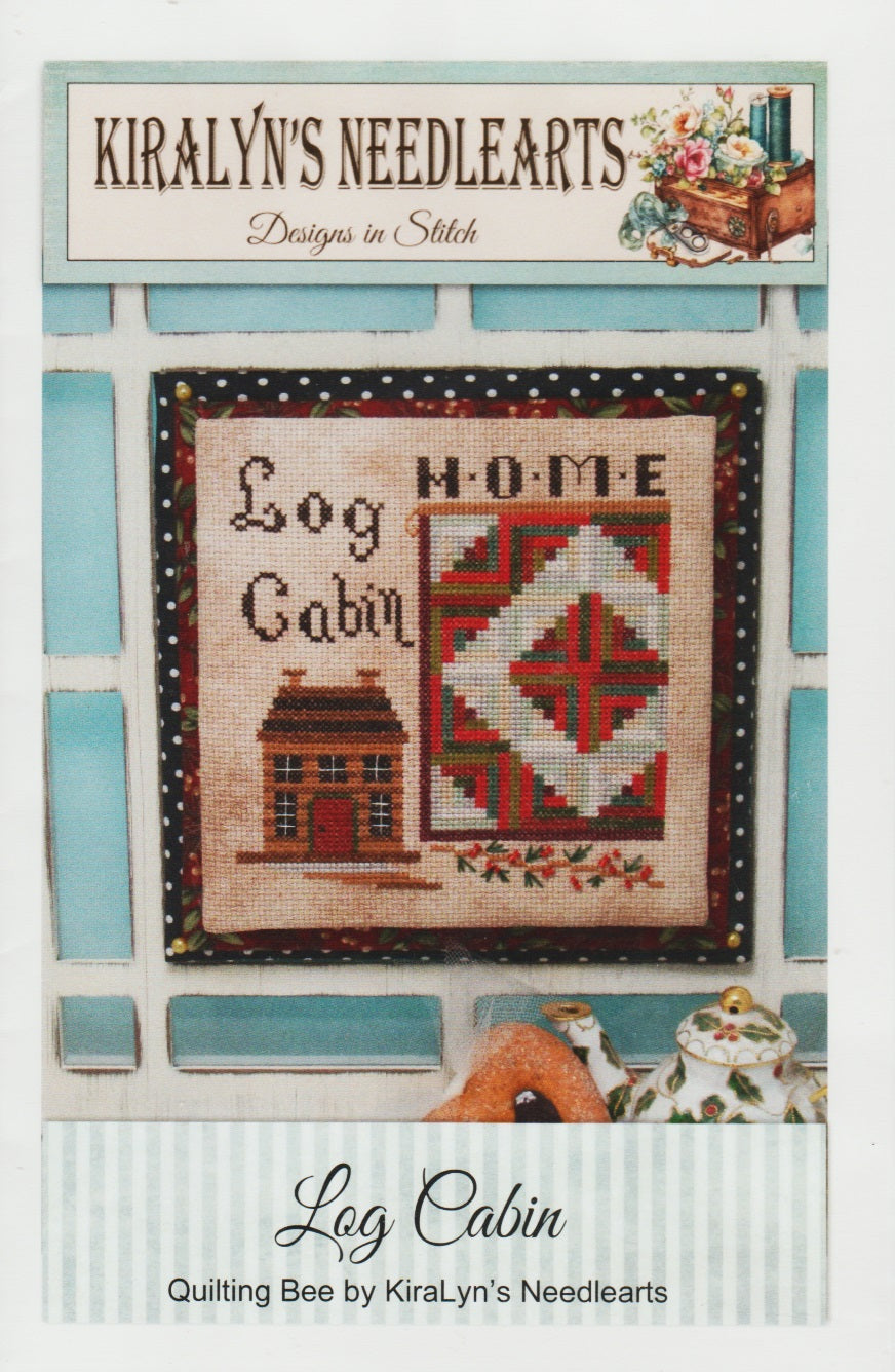 Kiralyn's Needleart Log Cabin quilting bee cross stitch pattern