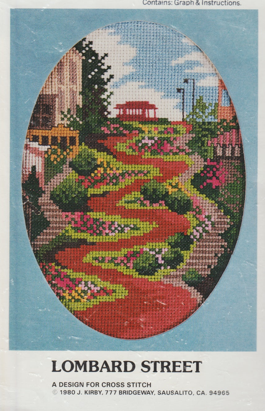 J. Kirby Lombard Street cross stitch pattern