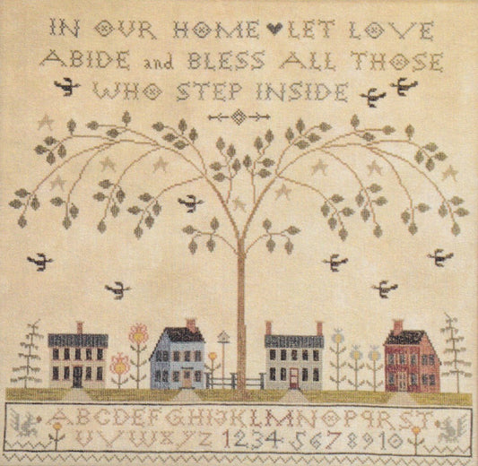 La-D-Da Love Abide religious cross stitch pattern