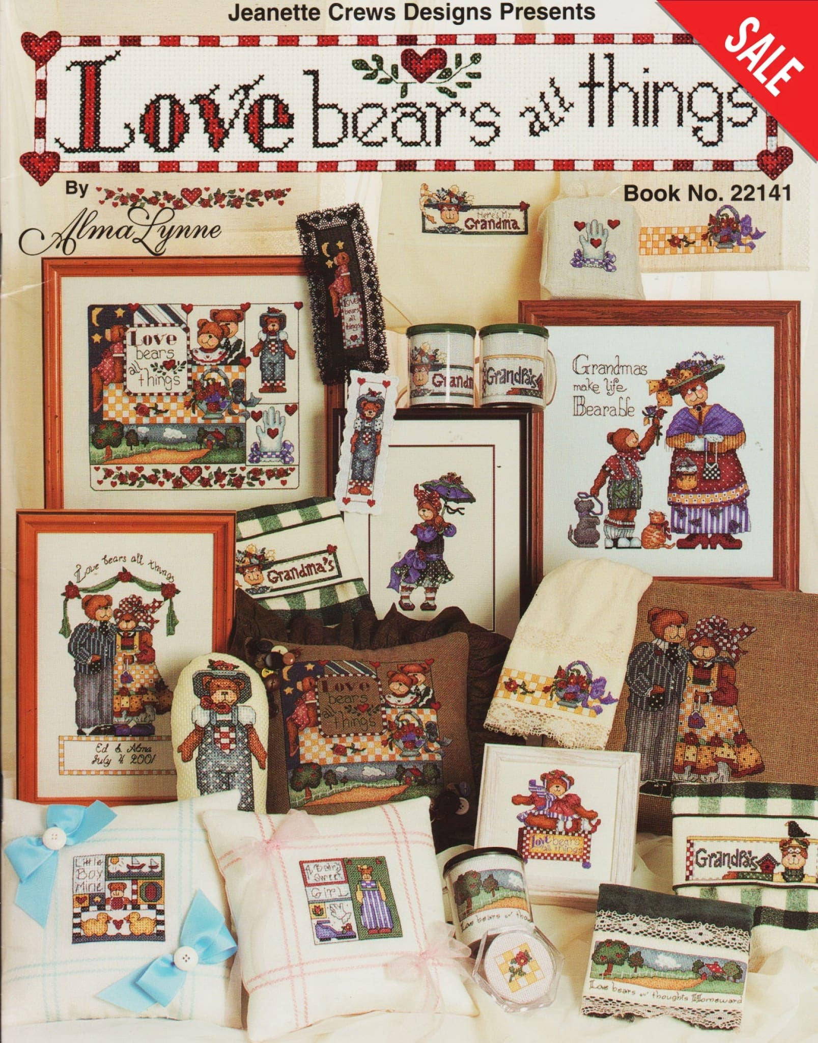 Jeanette Crews Designs Love Bears All Things Alma Lynne 22141 cross stitch pattern