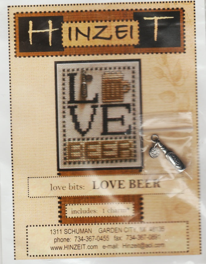Hinzeit Love Beer cross stitch pattern