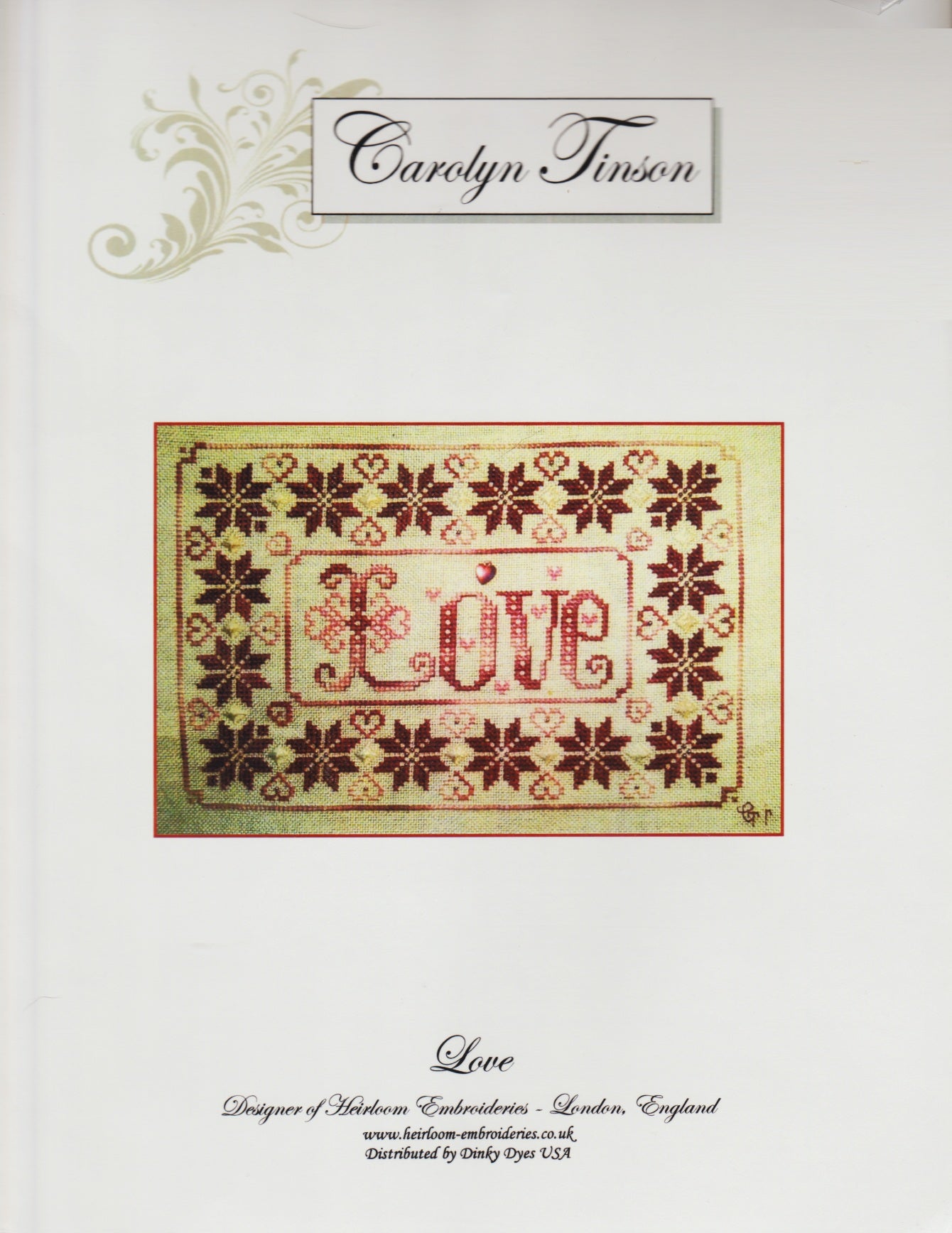 Carolyn Tinson Love cross stitch pattern