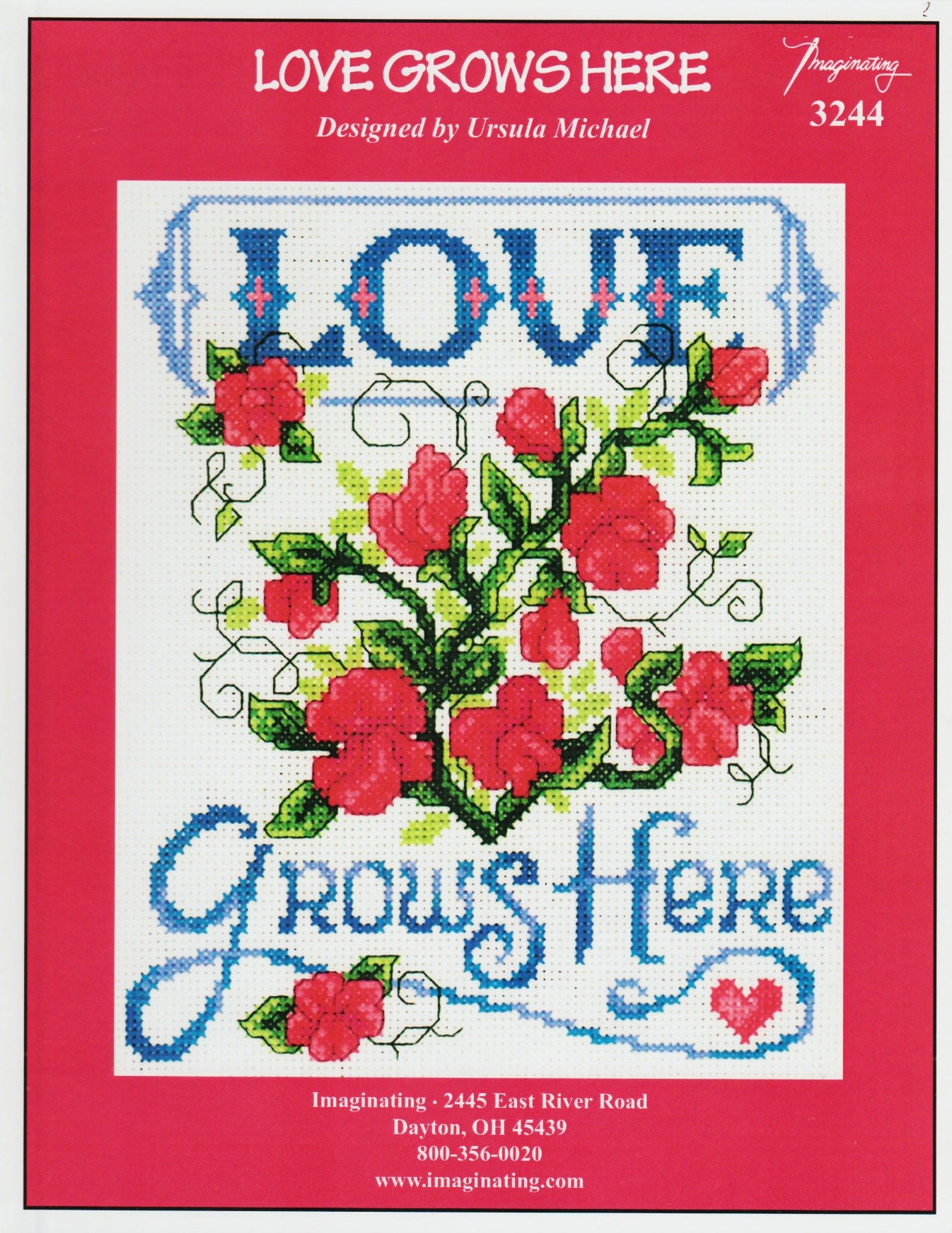 Imaginating Love Grows Here 3244 cross stitch pattern