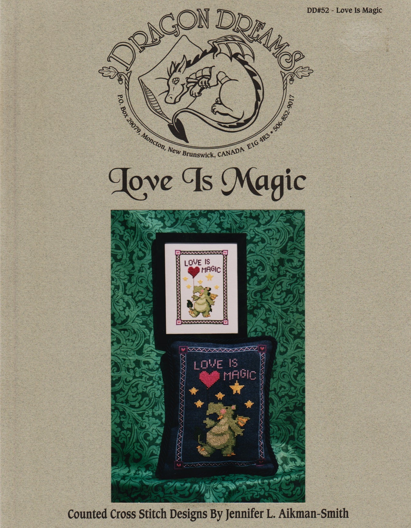 Dragon Dreams Love Is Magic DD52 cross stitch pattern