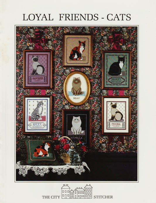 The City Stitcher Loyal Friends - Cats cross stitch pattern