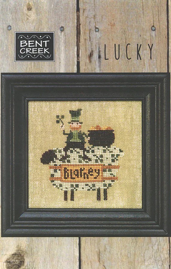 Bent Creek Lucky Ewe st patrick's day cross stitch pattern