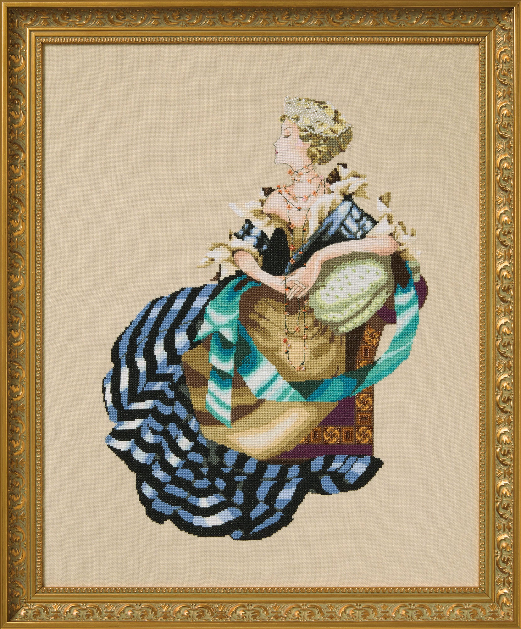 Mirabilia Portrait of Lady M MD200 cross stitch pattern