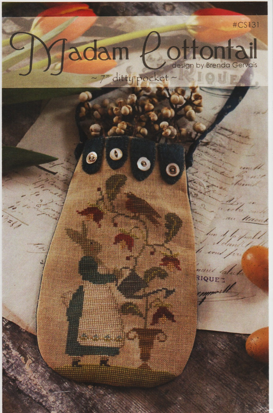 With Thy Needle & Thread Madam Cottontail CS131 cross stitch pattern