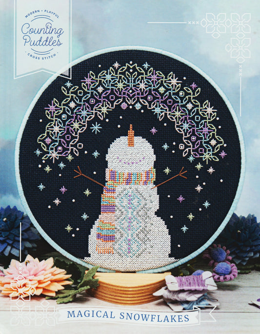 Counting Puddles Magical Snowflakes cross stitch pattern