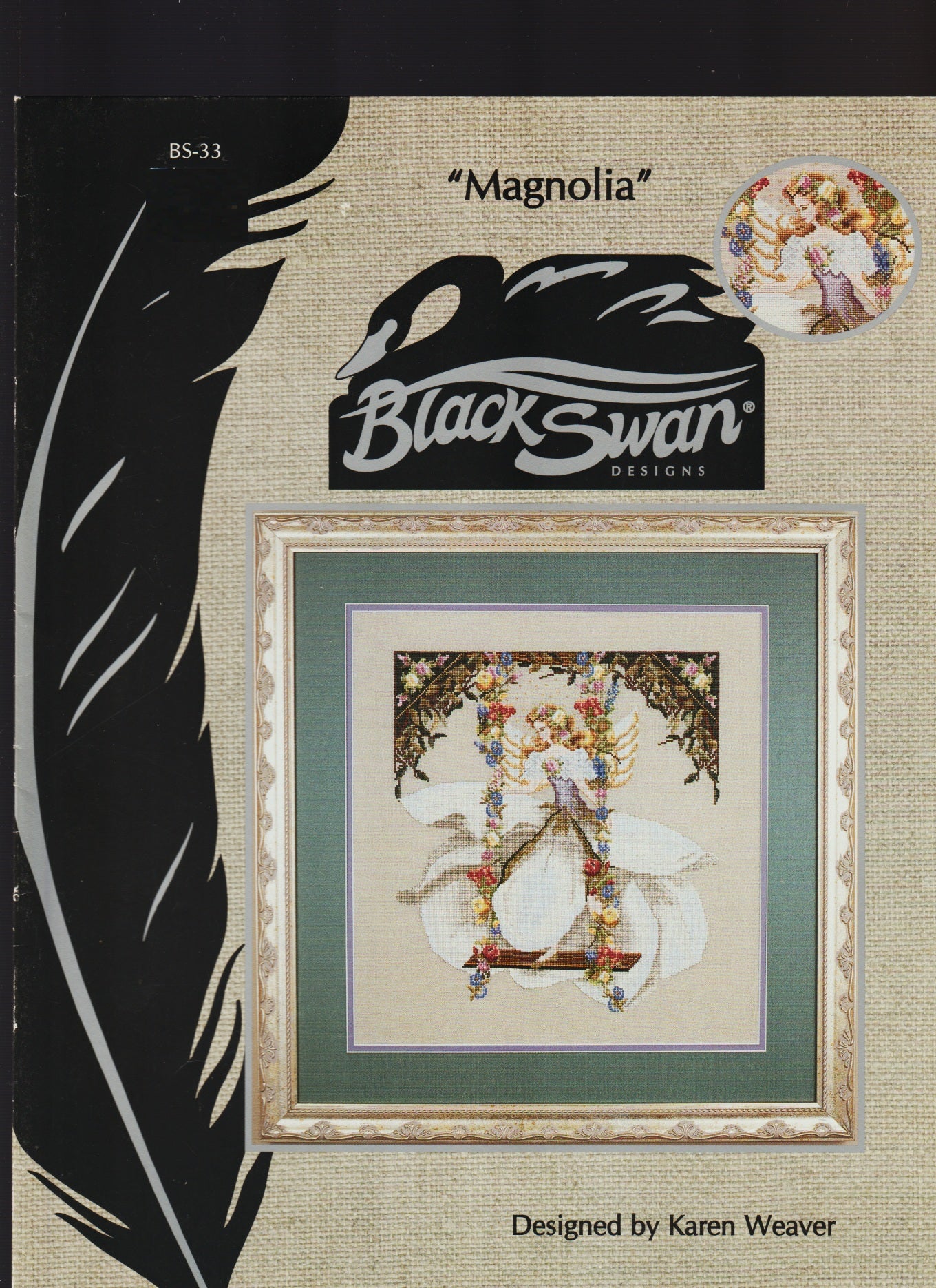 Black Swan Magnolia BS-33 cross stitch pattern