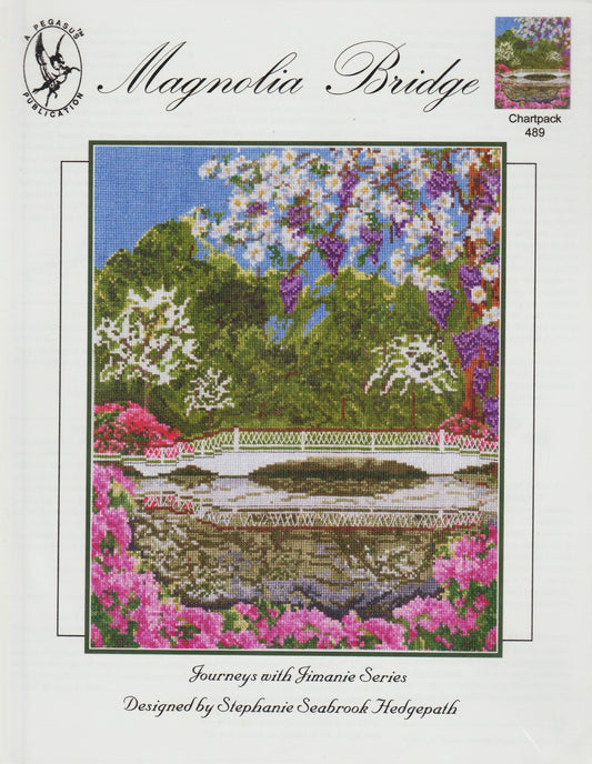Pegasus Magnolia Bridge 489 cross stitch pattern