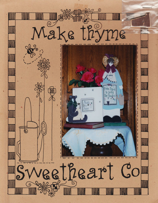 Sweetheart Company Make Thyme cross stitch pattern
