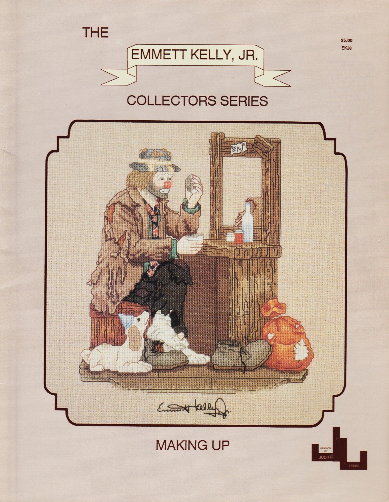 Judith Lynn Making Up EKJ8 Emmett Kelly Jr. cross stitch pattern
