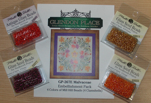 Glendon Place Malvaceae (the Hibiscus Mandala) GP-267 embellishment pack