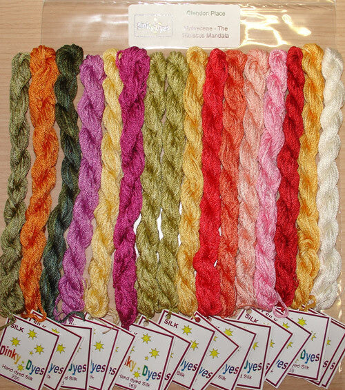 Glendon Place Malvaceae (the Hibiscus Mandala) GP-267 silk floss pack