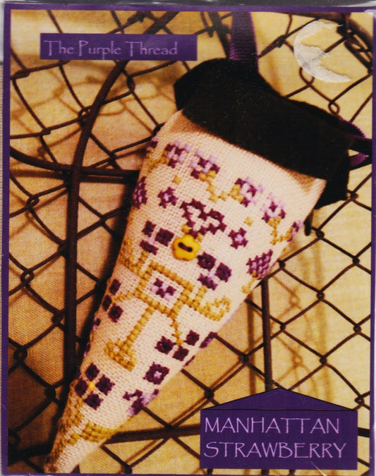 The Purple Thread Manhattan Strawberry cross stitch kit
