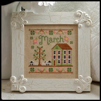 Country Cottage Needleworks March Cottage cross stitch pattern