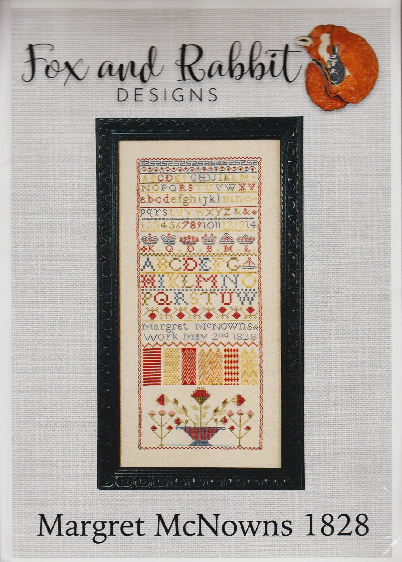 Fox and Rabbit Margaret McNowns 1828 cross stitch pattern
