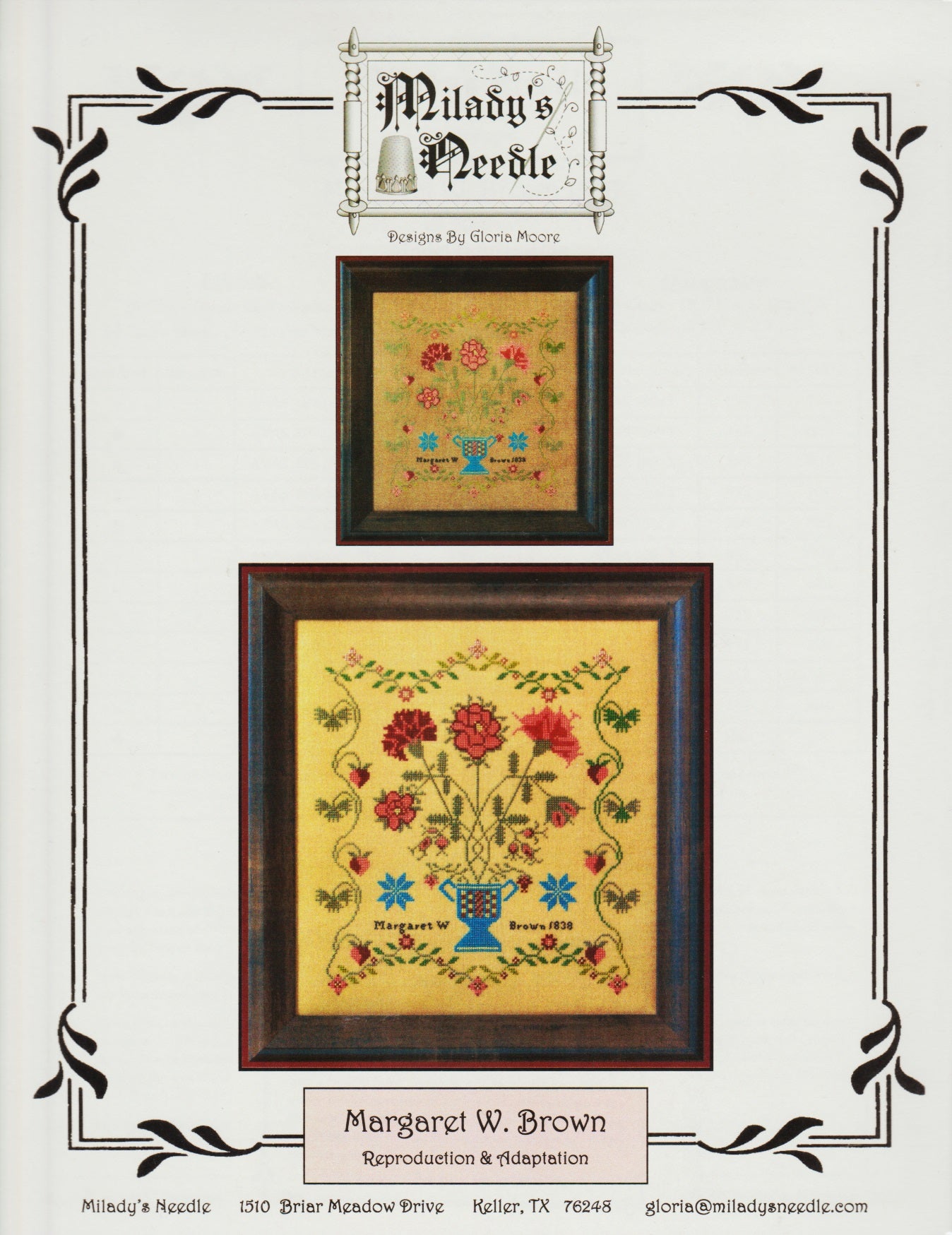 Milady's Needle Margaret W. Brown cross stitch pattern