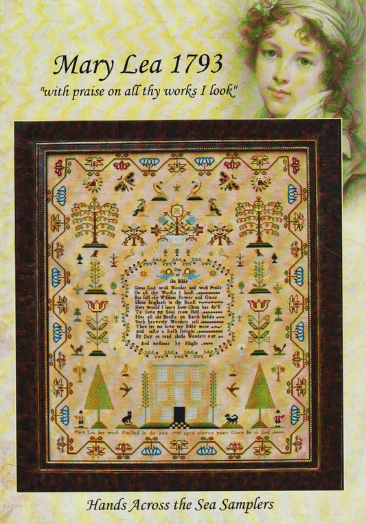 Hands Across The Sea Samplers Mary Lea 1793 cross stitch pattern