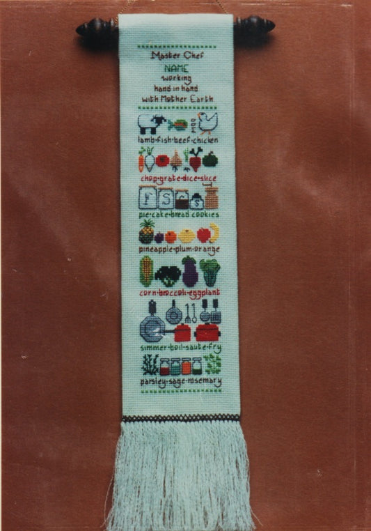 Creative Moments Master Chef Banner cross stitch pattern