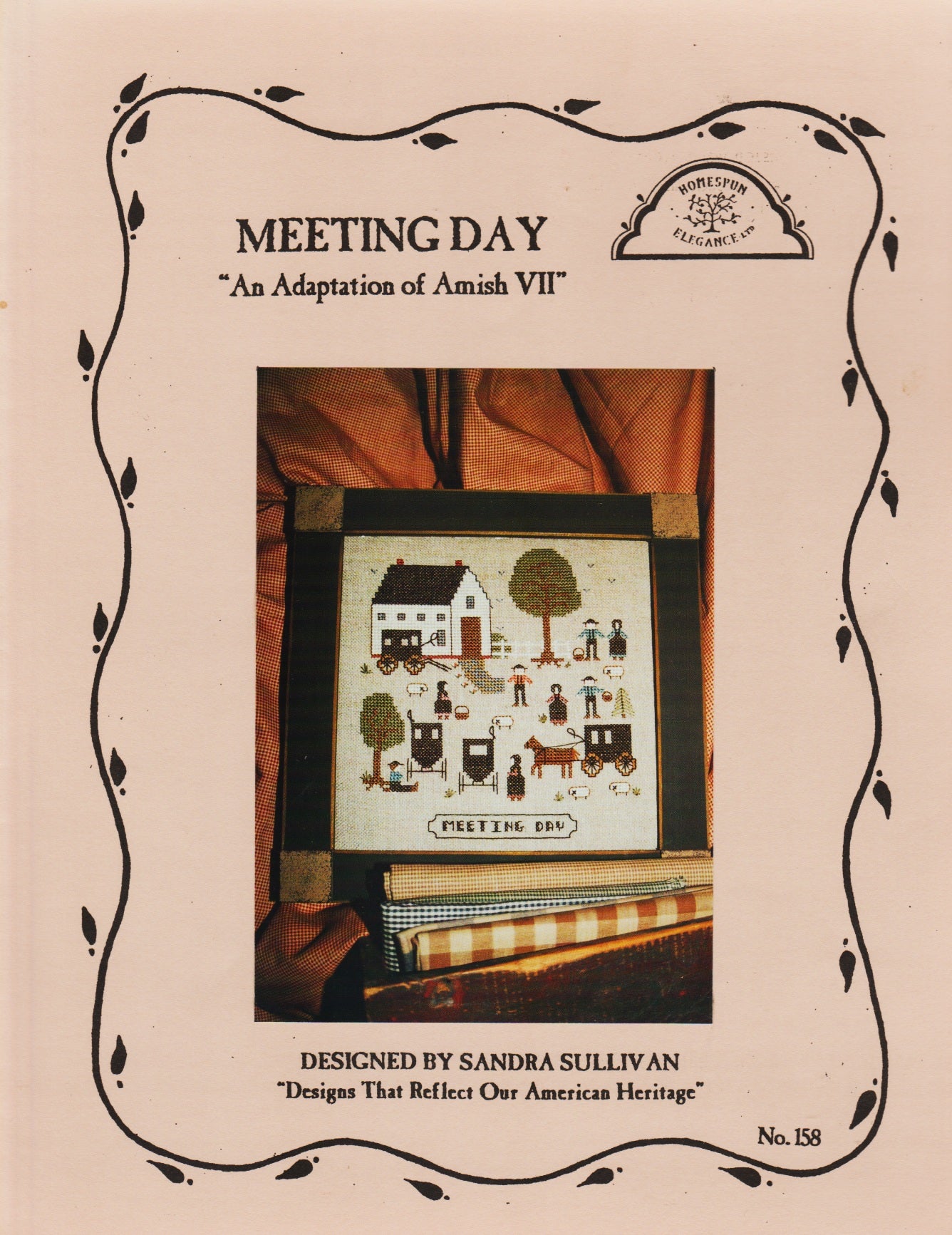Homestead Elegance Meeting Day 158 cross stitch pattern
