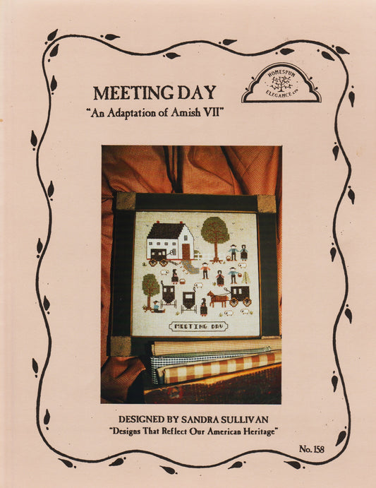 Homestead Elegance Meeting Day 158 cross stitch pattern