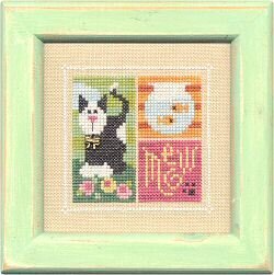 Lizzie Kate Meow F30 cross stitch pattern