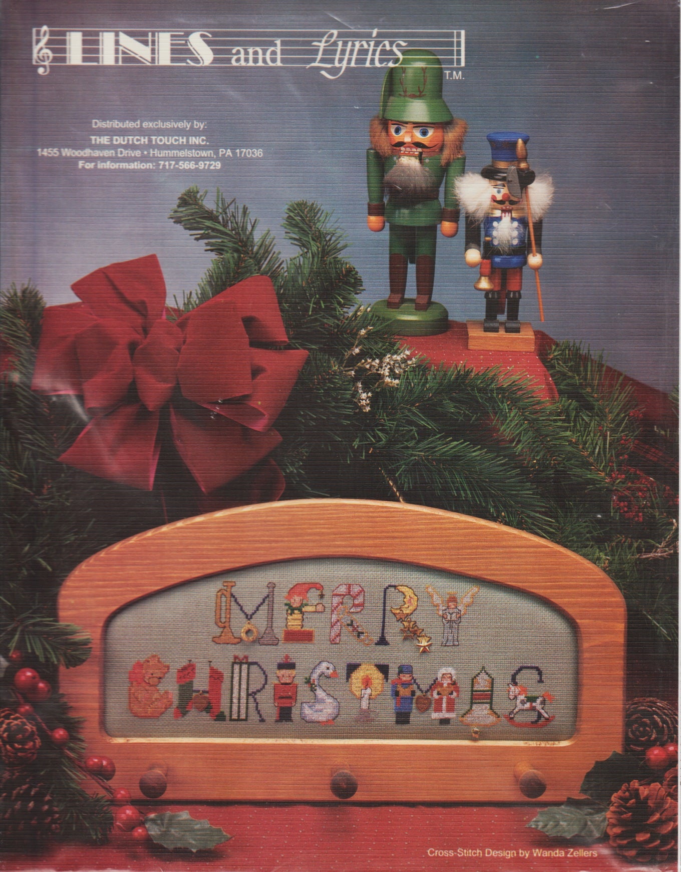 Dutch Touch Merry Christmas Lines and Lyrics cross stitch pattern