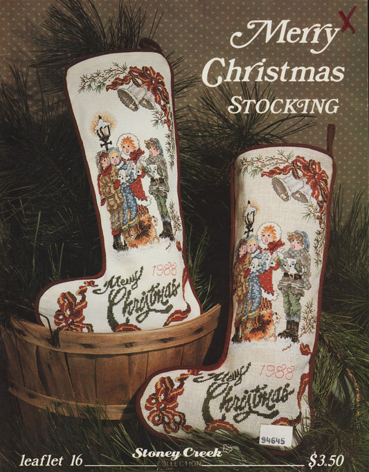 Stoney Creek Merry Christmas Stocking LFT16 cross stitch pattern