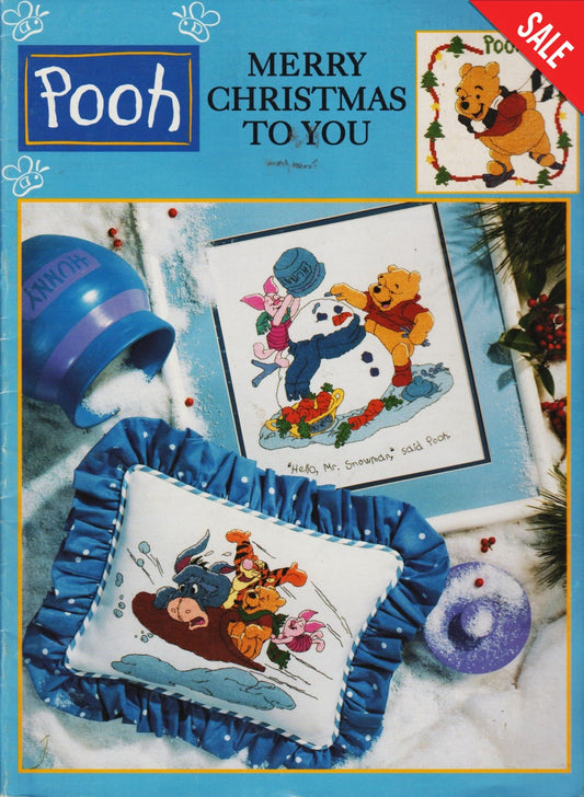 Leisure Arts Merry Christmas To You 3090 Disney Pooh cross stitch pattern