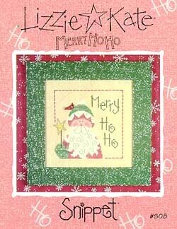 Lizzie Kate Merry Ho Ho S08 santa cross stitch pattern