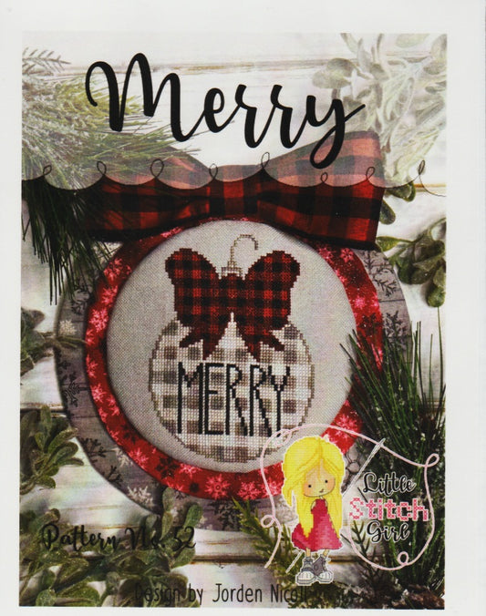 Little Stitch Girl Merry cross stitch pattern