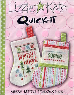 Lizzie Kate Merry Little Stockings Q-011 cross stitch pattern