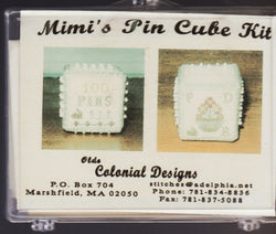 Olde Colonial Designs Mimi's Pin Cube cross stitch kit