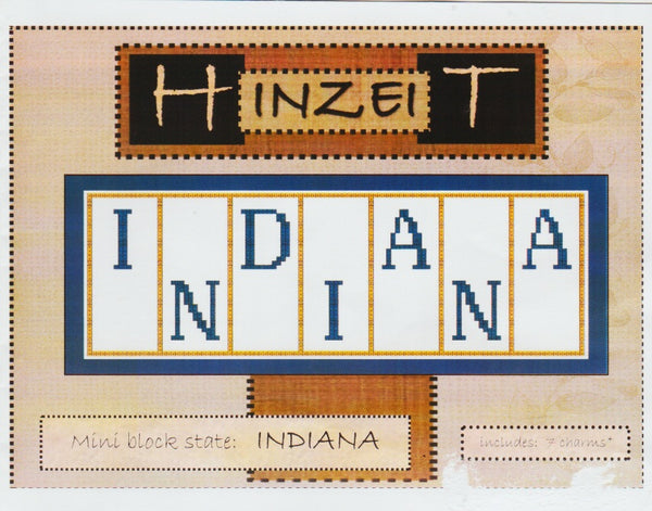 Mini Block State: Indiana pattern – Sandra's Stitch Stash