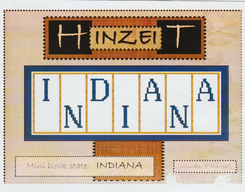 Mini Block State: Indiana pattern – Sandra's Stitch Stash