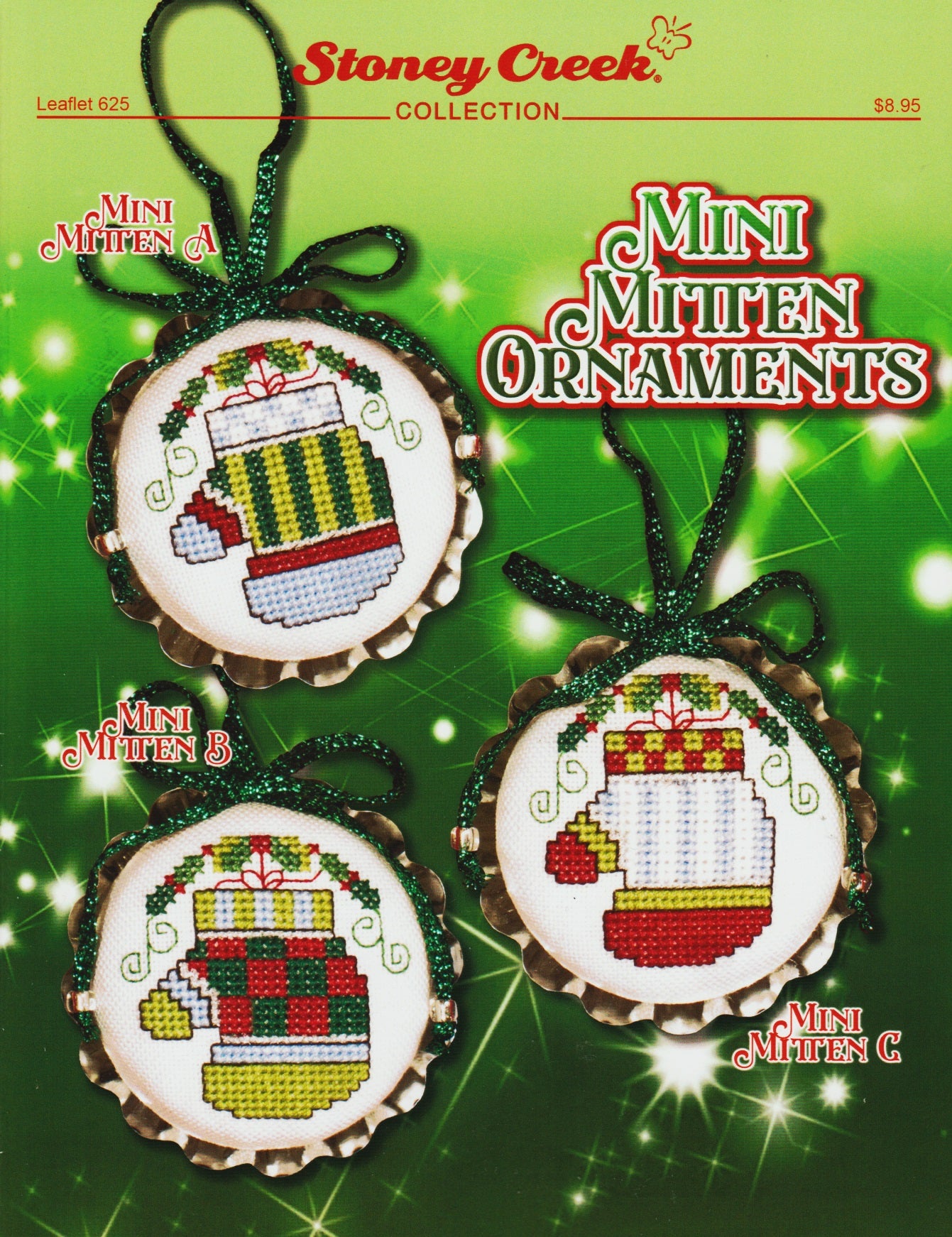 Stoney Creek Mini Mitten Ornaments LFT625 cross stitch christmas pattern