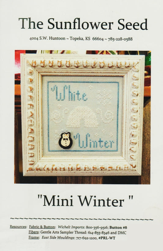 The Sunflower Seed Mini Winter cross stitch pattern