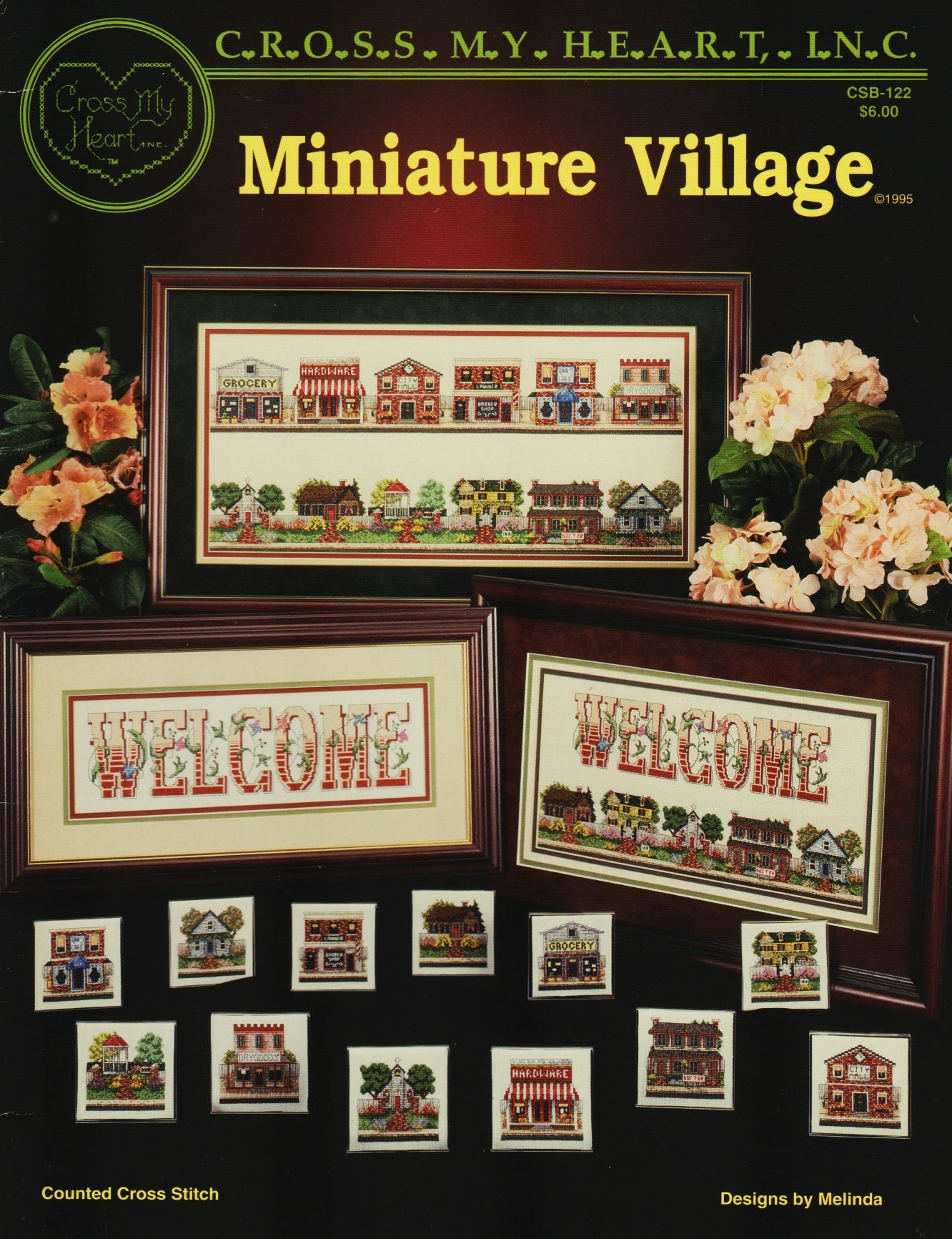 Cross My Heart Miniature Village CSB-122 cross stitch pattern