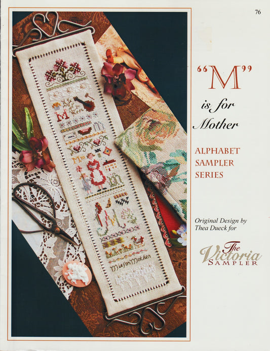 Victoria Sampler M is for Mother 76 cross stitch pattern