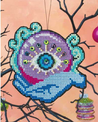 Satsuma Street Miss Fortune halloween ornament cross stitch pattern