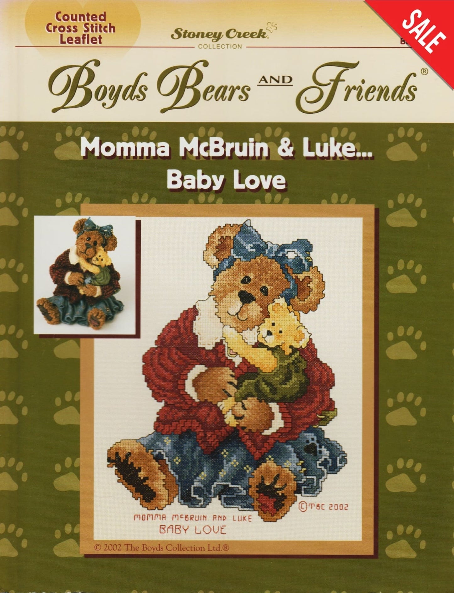 Stoney Creek Momma McBruin & Luke Baby Love BB010 cross stitch pattern