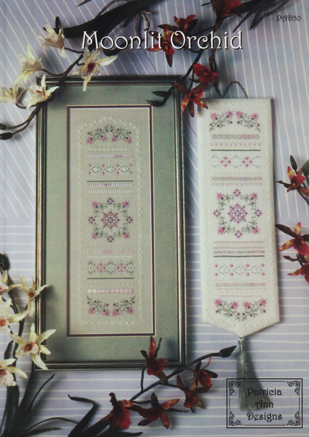 Patricia Ann Designs Moonlit Orchid PAD50 cross stitch pattern