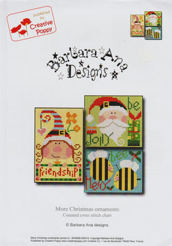 Creative Poppy Barbara Ana More Christmas Ornaments cross stitch pattern
