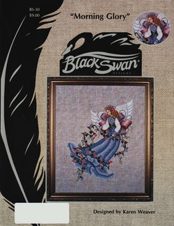Black Swan Morning Glory BS-30 angel cross stitch pattern