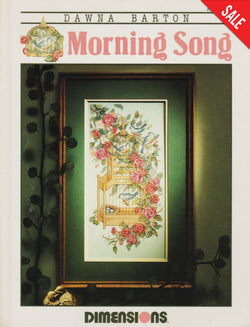 Dimensions Morning Song 197 bird roses cross stitch pattern