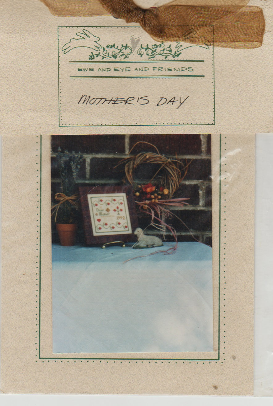 Ewe & Eye Mother's Day cross stitch pattern